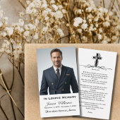 In Love Memory Foto Beerdigung Gedenkgebet Visitenkarte