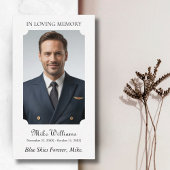 In Love Memory Foto Beerdigung Gedenkgebet Visitenkarte
