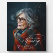 "In Love Memory" Foto Beerdigung Gedenkstätte Fotoplatte (Vorderseite)
