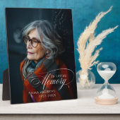 "In Love Memory" Foto Beerdigung Gedenkstätte Fotoplatte (Seite)