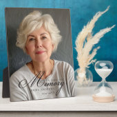 "In Love Memory" Foto Beerdigung Gedenkstätte Fotoplatte (Seite)