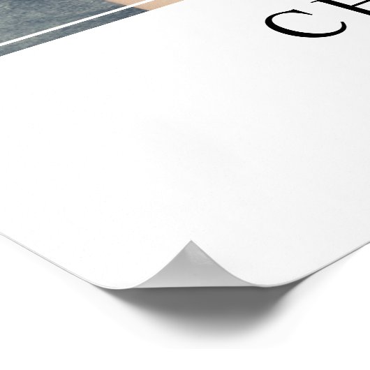 In Love Memory Foto Beerdigung Memorial Willkommen Poster (Ecke)