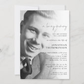 In Love Memory Foto Beerdigung Mittagessen Einladung (Vorderseite)