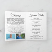 In Love Memory Foto Beerdigung Programm (Innenseite)