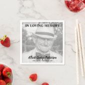 In Love Memory Foto Beerdigung Serviette (Beispiel)