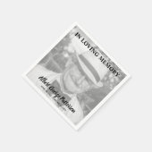 In Love Memory Foto Beerdigung Serviette (Ecke)