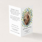 In Love Memory Foto Beerdigungskarte (Vorderseite)