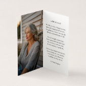 In Love Memory Foto Beerdigungskarte (Innenseite)