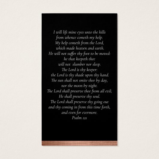 In Love Memory Foto Beerdigungskarte (Rückseite)