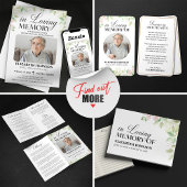 In Love Memory Foto Beerdigungskarte