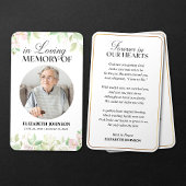 In Love Memory Foto Beerdigungskarte