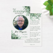 In Love Memory Foto Beerdigungskarte (Schreibtisch)