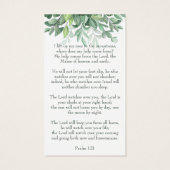 In Love Memory Foto Beerdigungskarte (Rückseite)