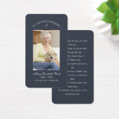 In Love Memory Foto Beerdigungskarte (Schreibtisch)