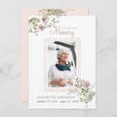 In Love Memory | Foto Beerdigungskarte (Vorne/Hinten)