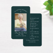 In Love Memory Foto Beerdigungskarte (Schreibtisch)