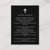 In Love Memory Foto Beerdigungskarte Visitenkarte (Rückseite)