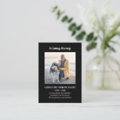 In Love Memory Foto Beerdigungskarte Visitenkarte (Stehend Vorderseite)