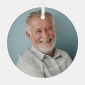 In Love Memory Foto behalten Ornament Aus Glas (Rückseite)