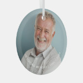 In Love Memory Foto behalten Ornament Aus Glas (Vorderseite Rechts)