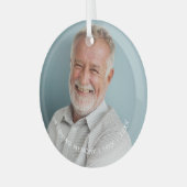 In Love Memory Foto behalten Ornament Aus Glas (Vorderseite links)