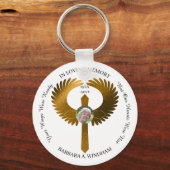 In Love Memory Foto behalten Sie sich vor, mit Flü Schlüsselanhänger (Vorderseite)