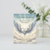 In Love Memory Foto Card Postkarte (Stehend Vorderseite)