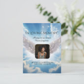 In Love Memory Foto Card Postkarte (Stehend Vorderseite)