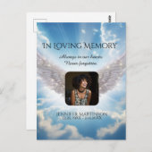 In Love Memory Foto Card Postkarte (Vorne/Hinten)