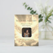 In Love Memory Foto Card Postkarte (Stehend Vorderseite)