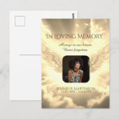 In Love Memory Foto Card Postkarte (Vorne/Hinten)
