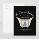 In Love Memory Foto Card Postkarte (Vorne/Hinten)