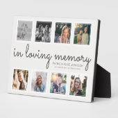 In Love Memory Foto Collage Achtung Tribut Fotoplatte (Seite)