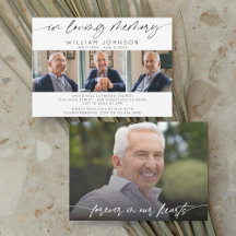 In Love Memory Foto Collage Beerdigung horizontal