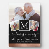 In Love Memory Foto Collage Beerdigung Memorial Fotoplatte (Vorderseite)