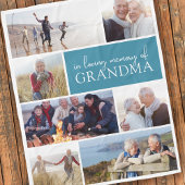 In Love Memory Foto Collage Beileid Fleecedecke