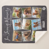 In Love Memory Foto Collage Dog Sherpadecke (Vorderseite (Horizontal))