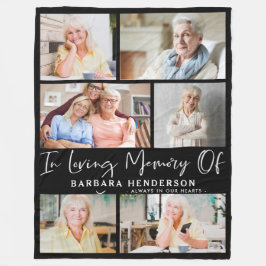 In Love Memory Foto Collage Fleecedecke