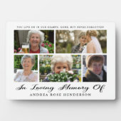 In Love Memory Foto Collage Fotoplatte (Vorderseite)