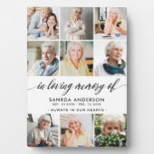 In Love Memory Foto Collage Fotoplatte (Vorderseite)