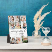 In Love Memory Foto Collage Fotoplatte (Seite)