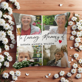 In Love Memory Foto Collage Kissen
