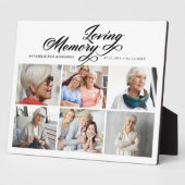In Love Memory Foto Collage Memorial Fotoplatte (Seite)