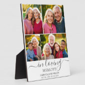 In Love Memory Foto Collage Memorial Keepake Fotoplatte (Seite)