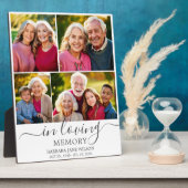 In Love Memory Foto Collage Memorial Keepake Fotoplatte (Seite)