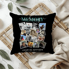 In Love Memory Foto Collage Memorial Kissen