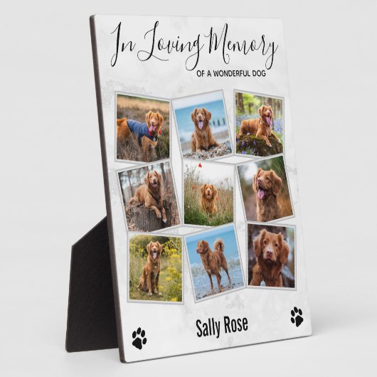 In Love Memory Foto Collage Pet Memorial Fotoplatte (Seite)