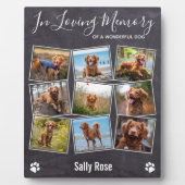 In Love Memory Foto Collage Pet Memorial Fotoplatte (Vorderseite)