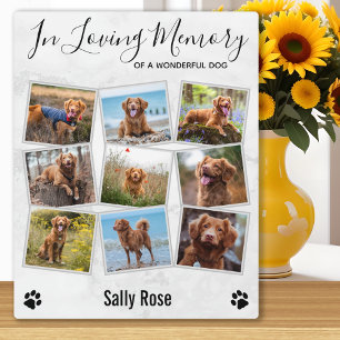In Love Memory Foto Collage Pet Memorial Fotoplatte