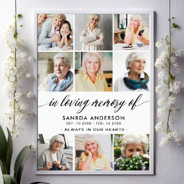 In Love Memory Foto Collage Poster